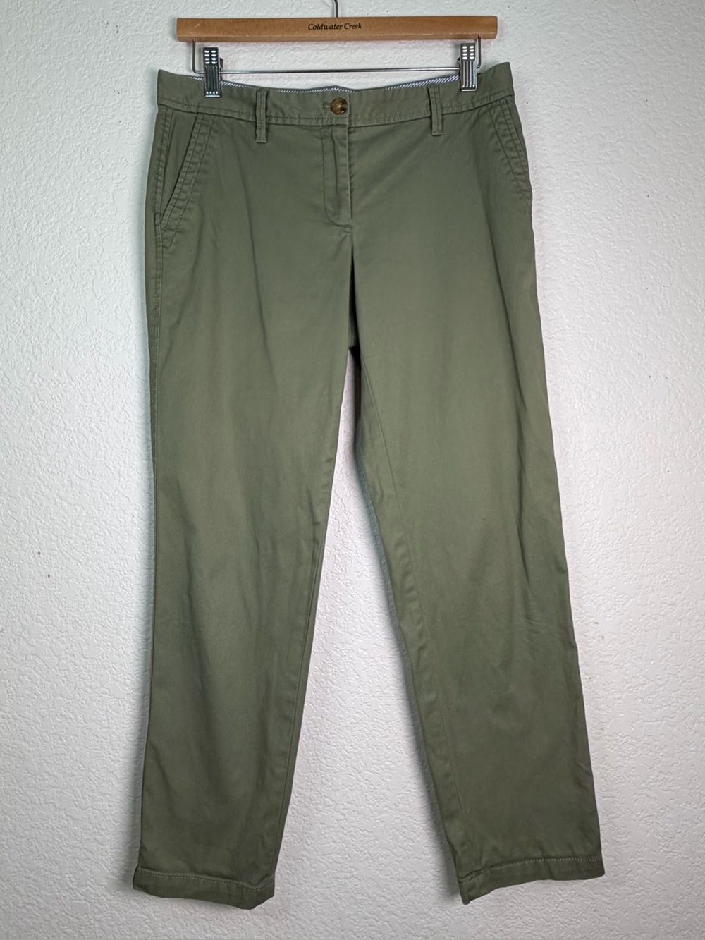 Talbots Relaxed Chinos Sage Green, Size 4P